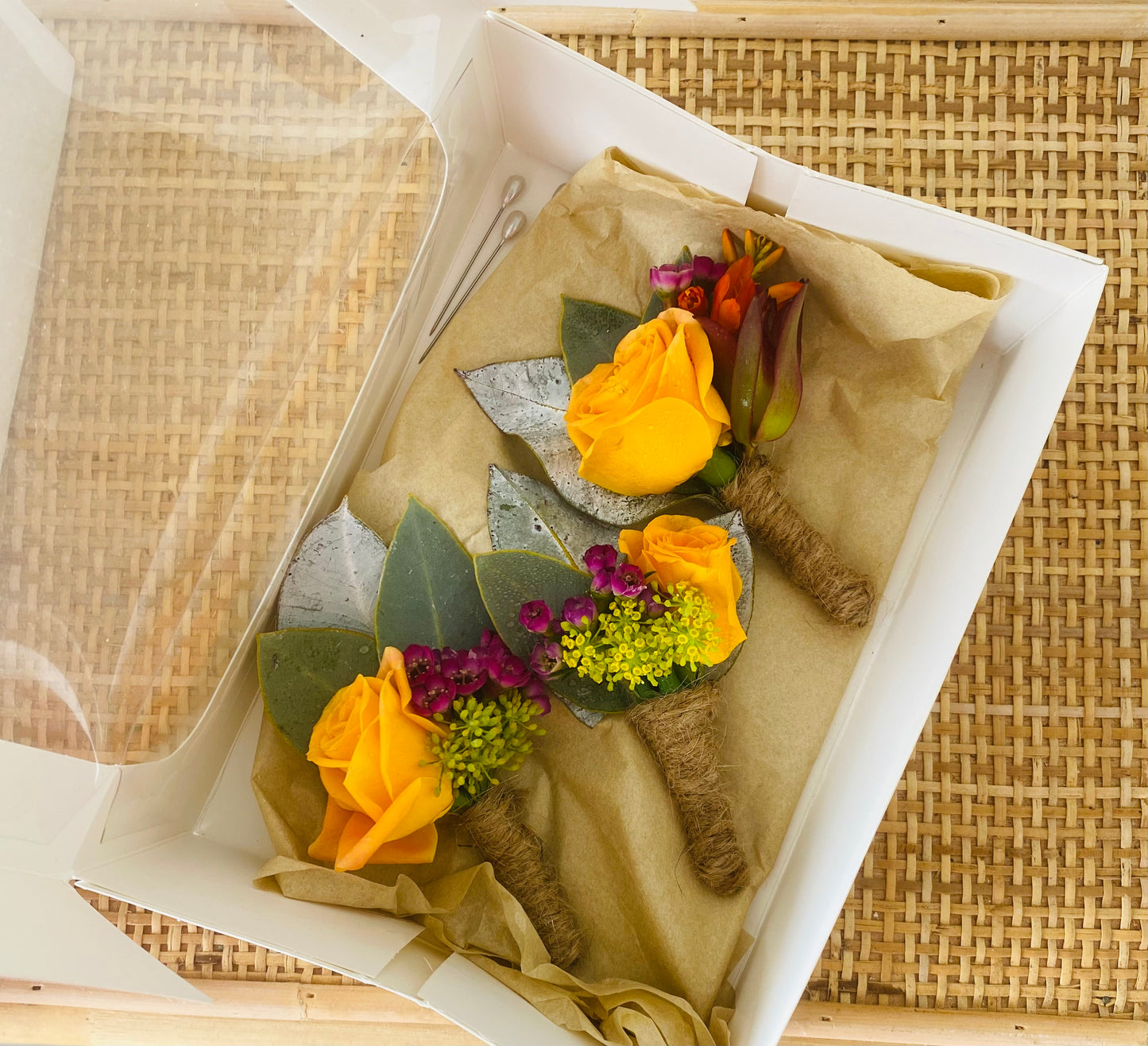 Corsages, Buttonholes and flower crowns