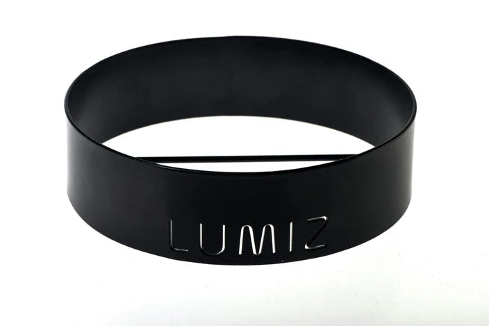 LUMIZ LARGE METAL RING BLACK