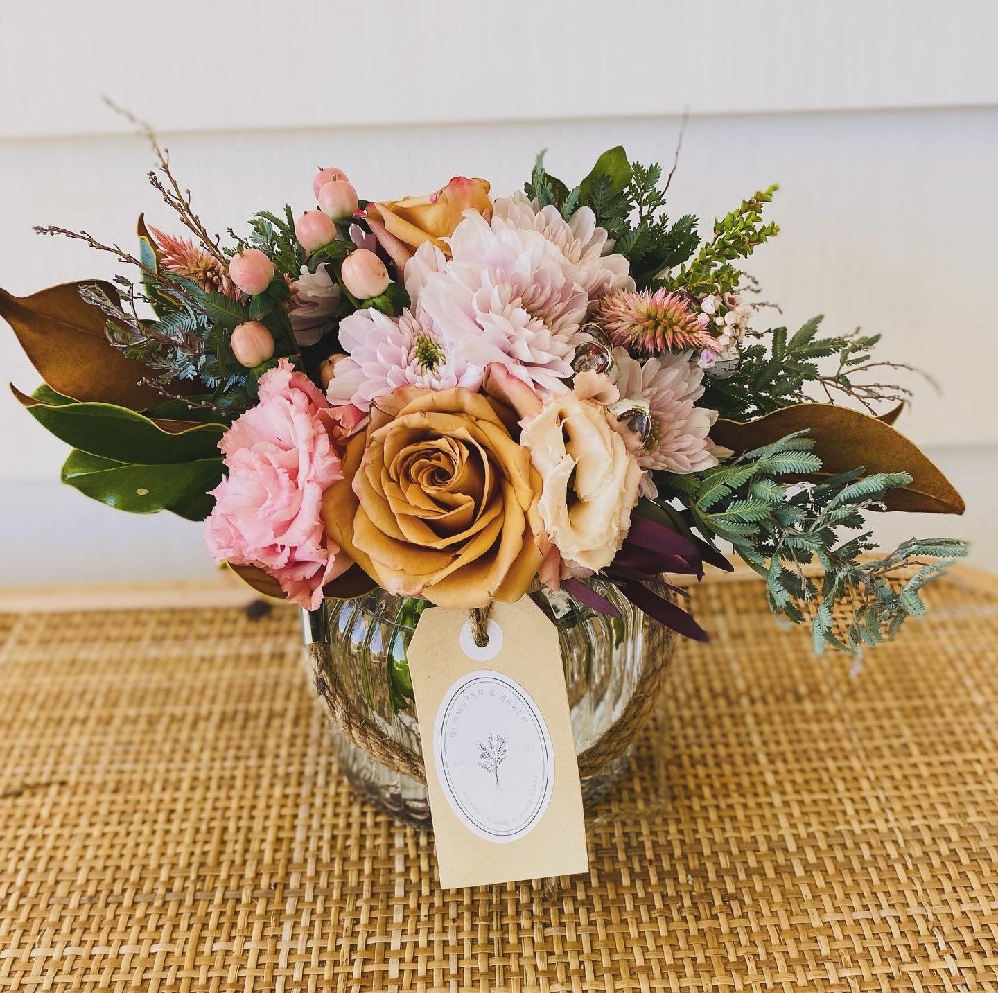 Mini mixed posy in a vase.