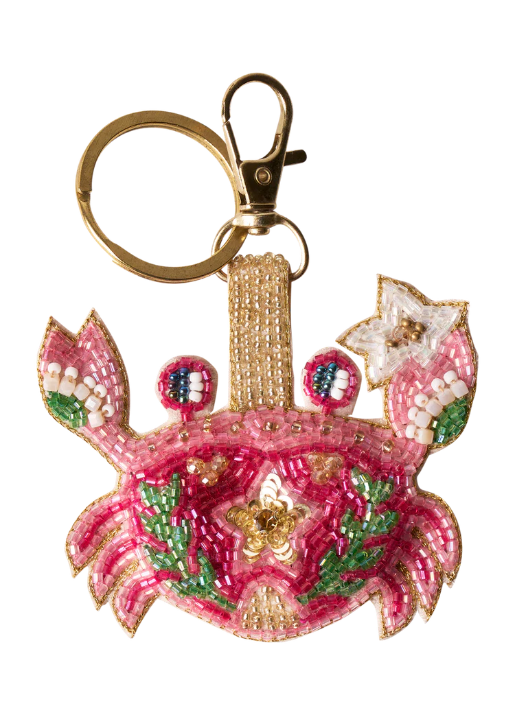 BEADED KEYRING - SEAFARING CRAB