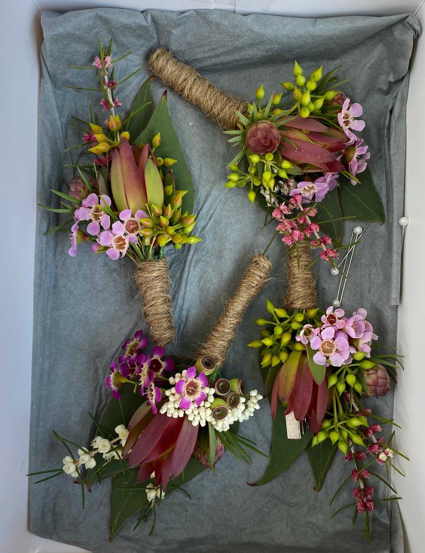 Corsages, Buttonholes and flower crowns