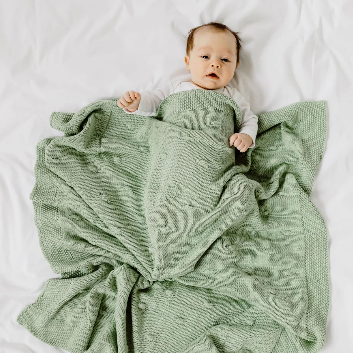 Marshmallow Baby Blanket (green)