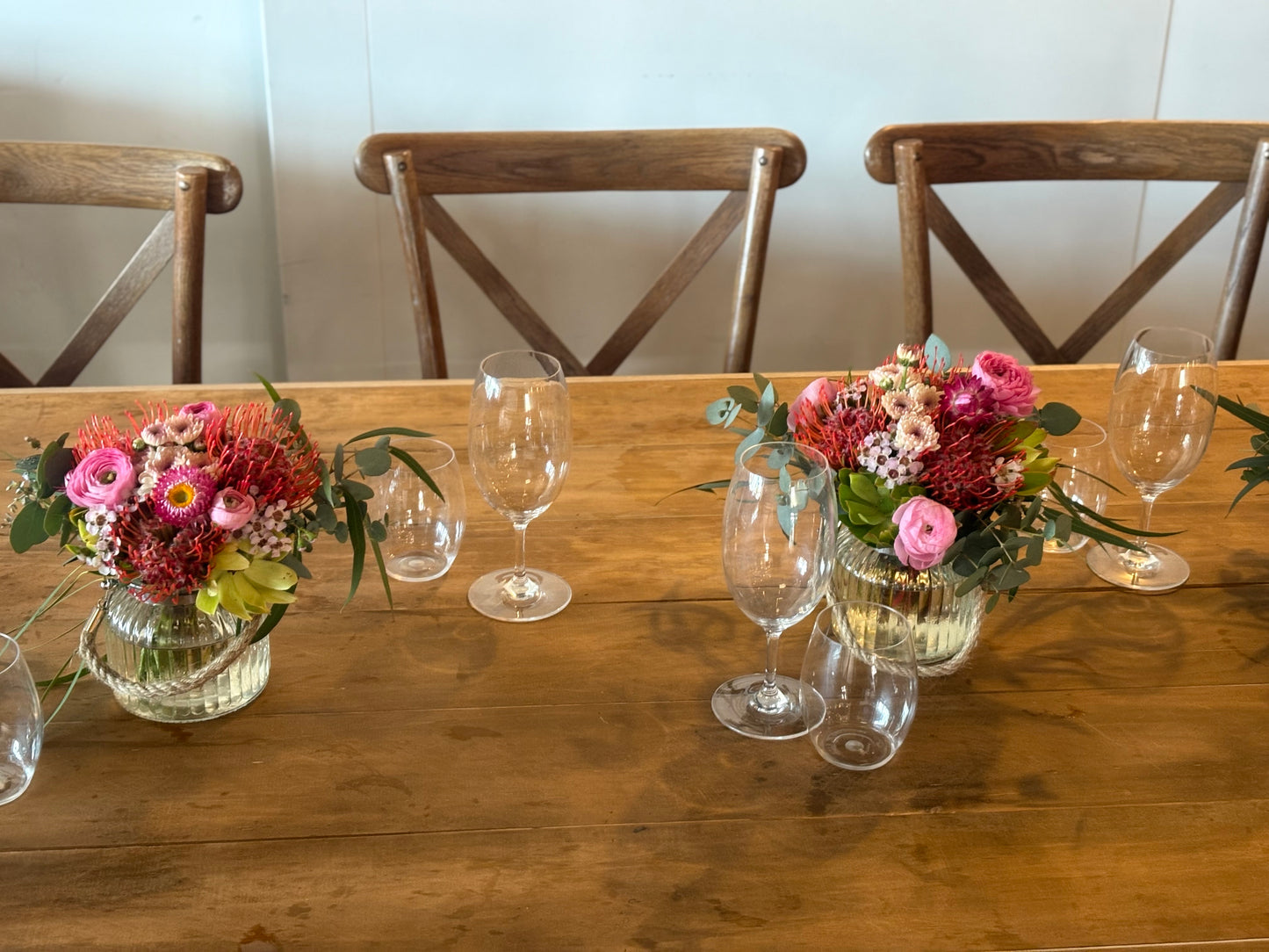 Mini mixed posy in a vase.