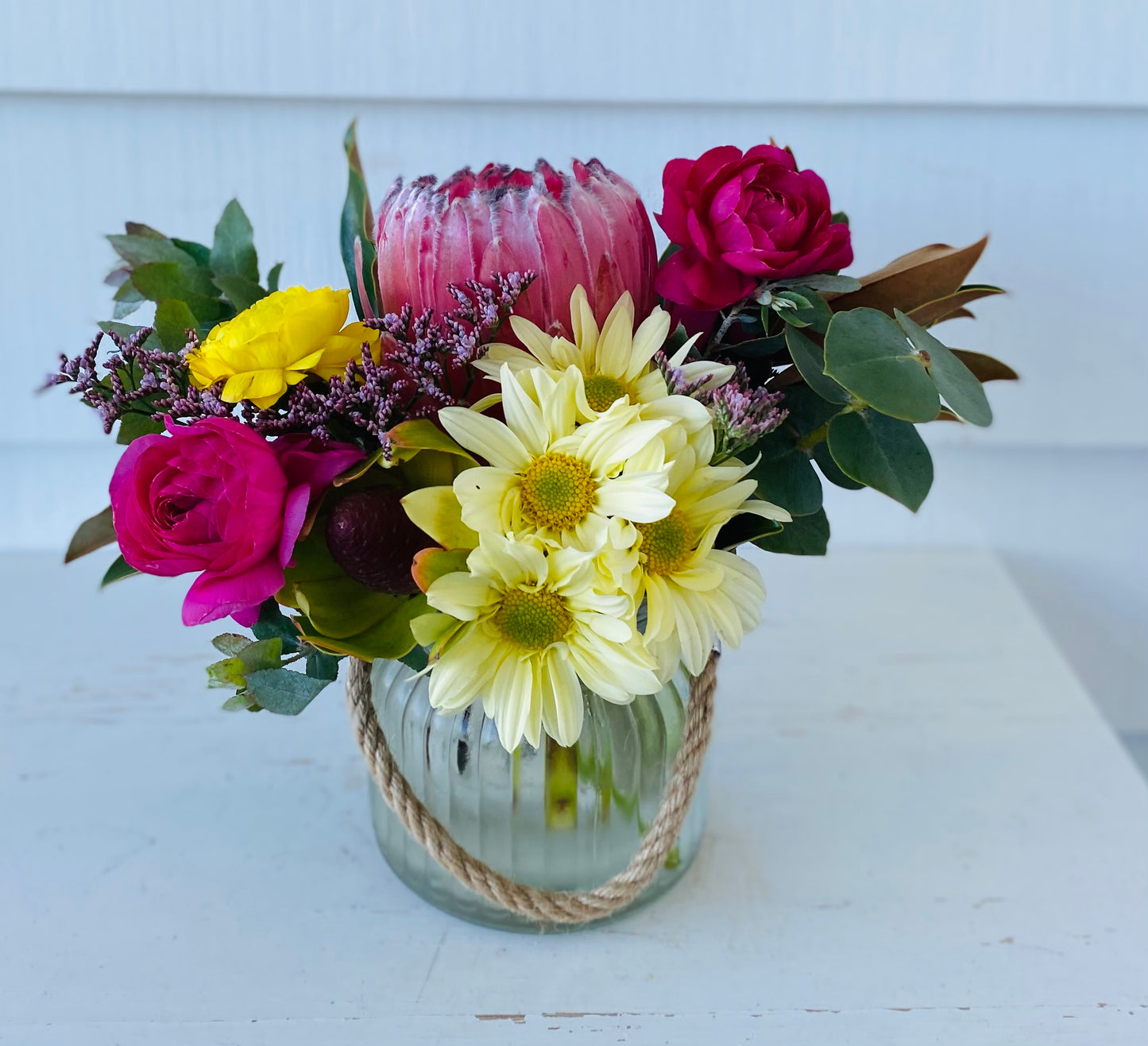 Mini mixed posy in a vase.