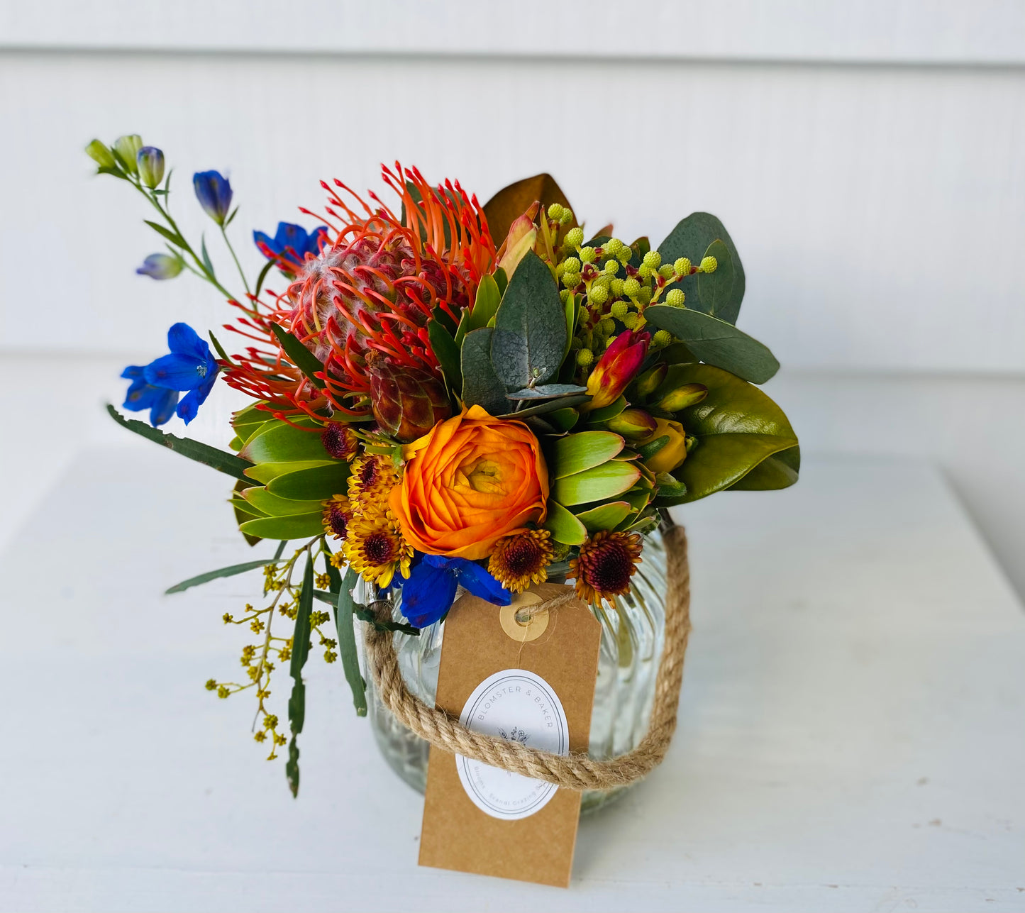 Mini mixed posy in a vase.