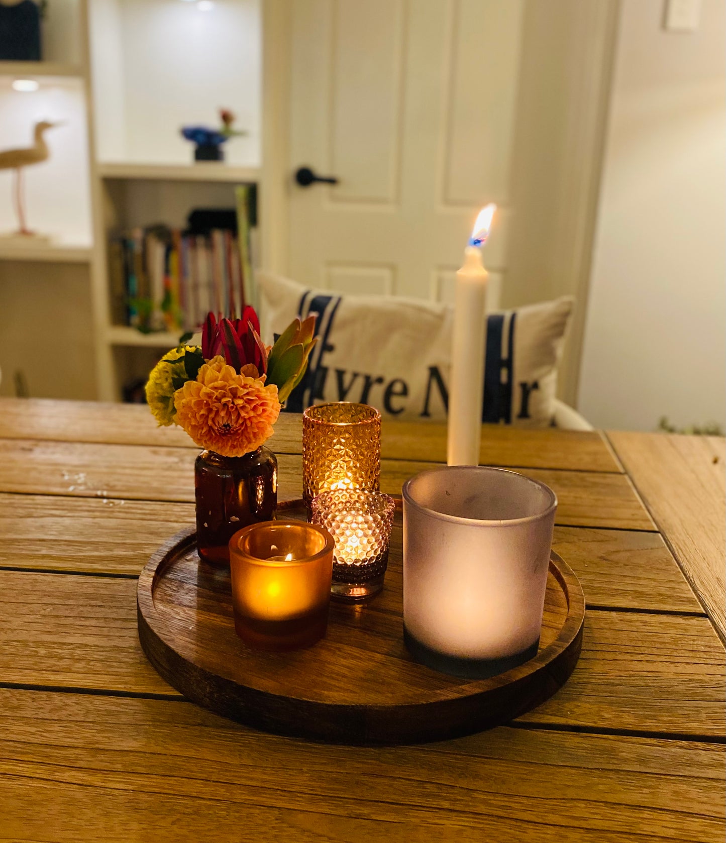 BLOOMINGVILLE - SANGA Set of 5 votives with tray