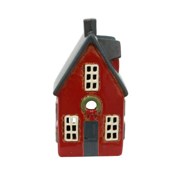Alsace Tea Light Cottage Red with Wreath | Christmas Tea Light House

FRENCH COUNTRY