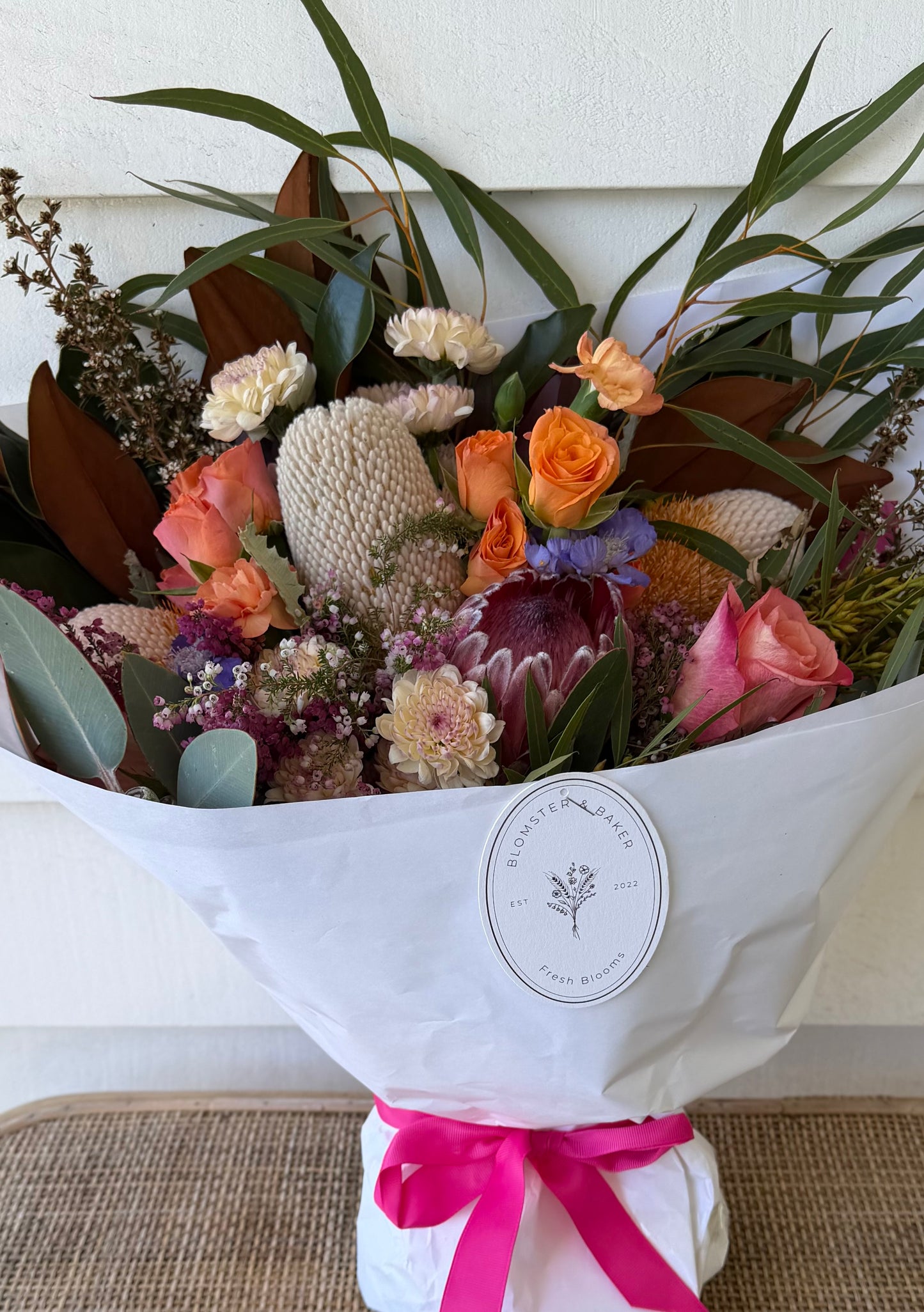 Large Mixed posy ; A mixed bouquet of locally grown flowers and foliage