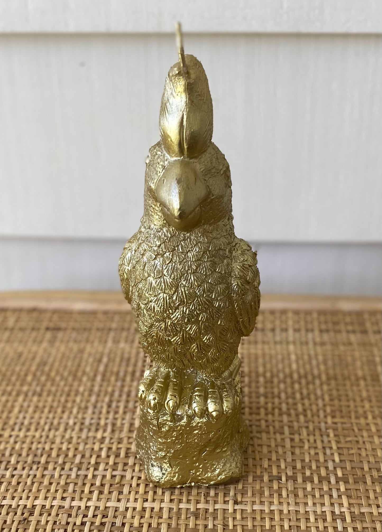 PETE PARROT CANDLE 7.5X7X20CM GOLD