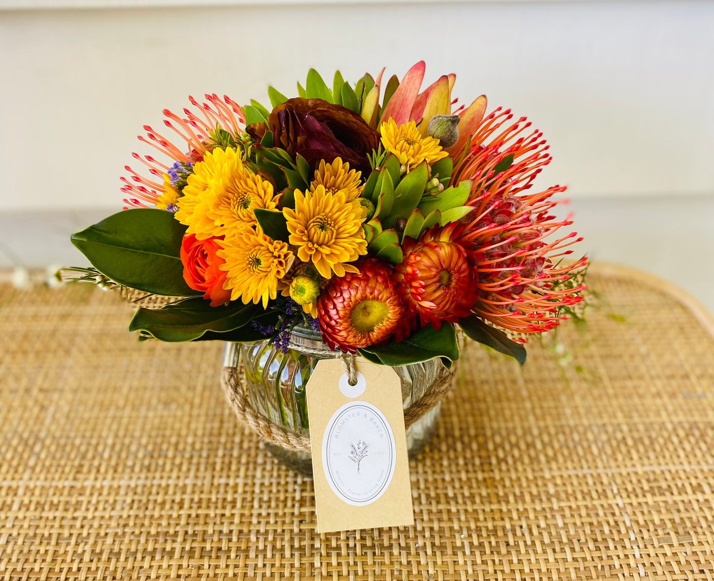 Mini mixed posy in a vase.