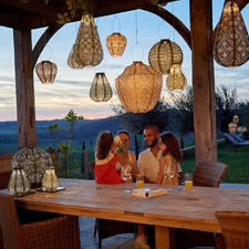 Lumiz lantern-long oval 20- pink