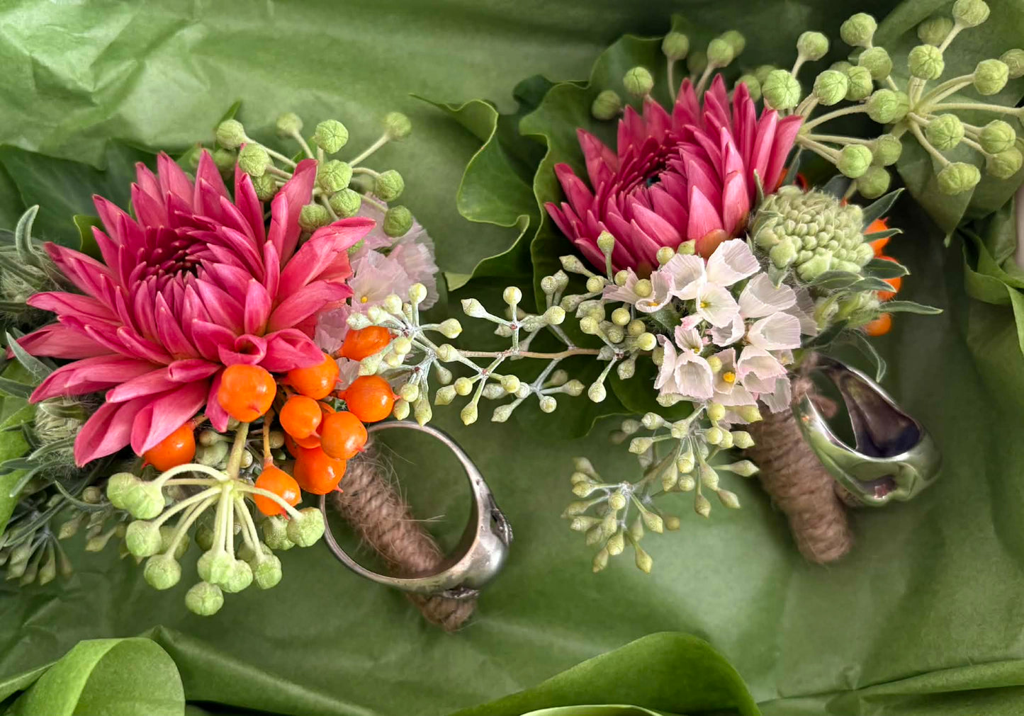 Corsages, Buttonholes and flower crowns