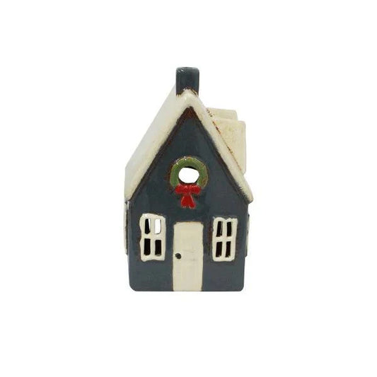 Alsace Tea Light Cottage Navy with Wreath | Christmas Tea Light House

FRENCH COUNTRY