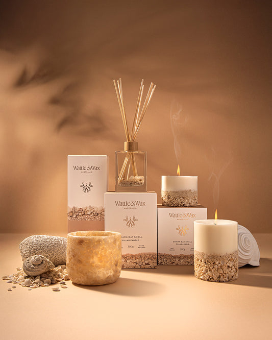 Shark Bay Shell Diffuser. Scent Lychee & Peony