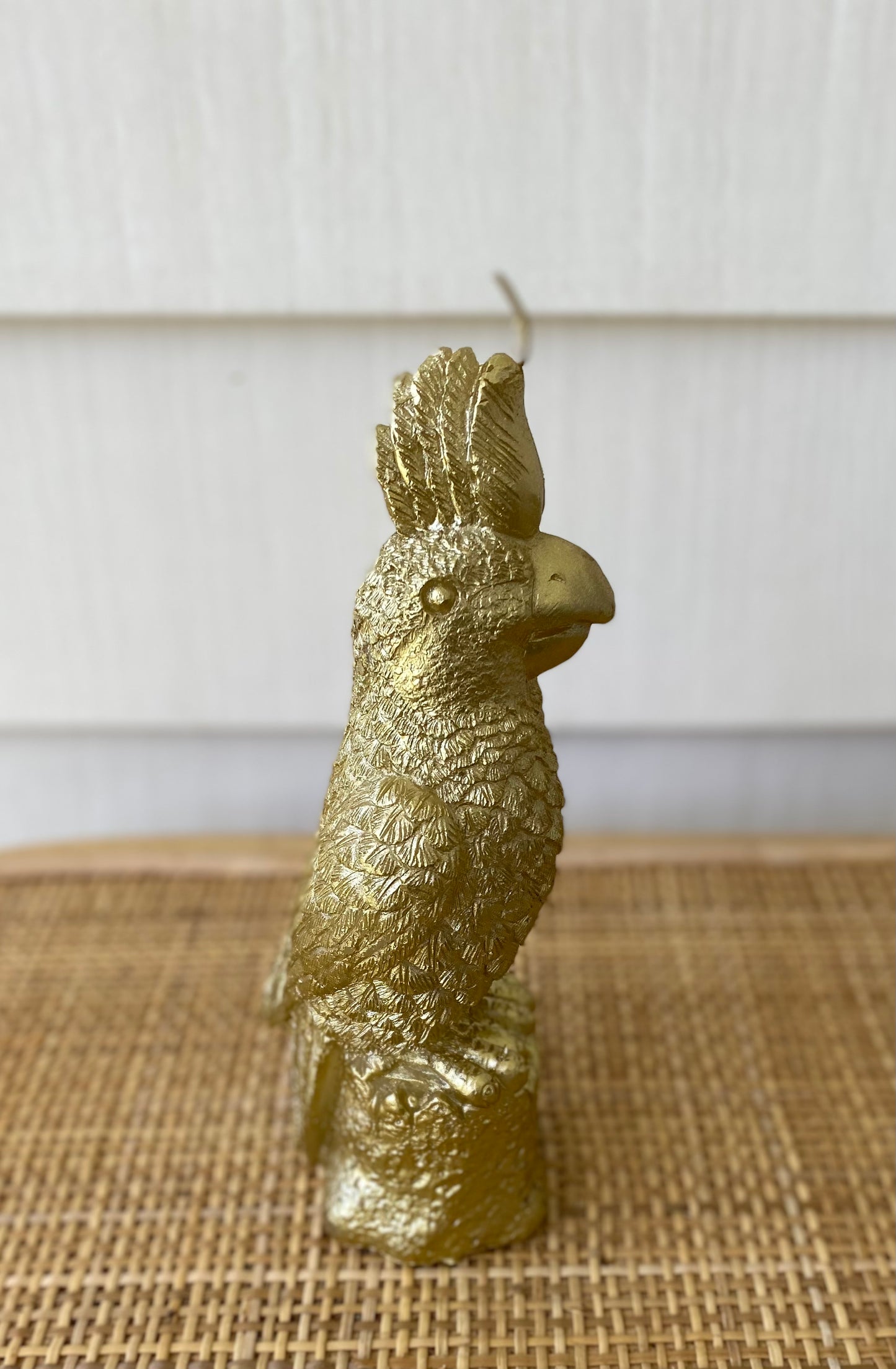 PETE PARROT CANDLE 7.5X7X20CM GOLD