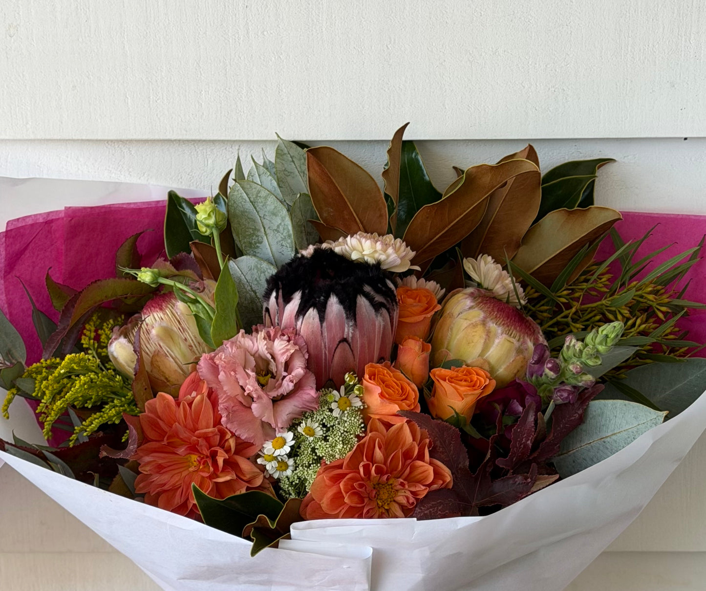 Large Mixed posy ; A mixed bouquet of locally grown flowers and foliage