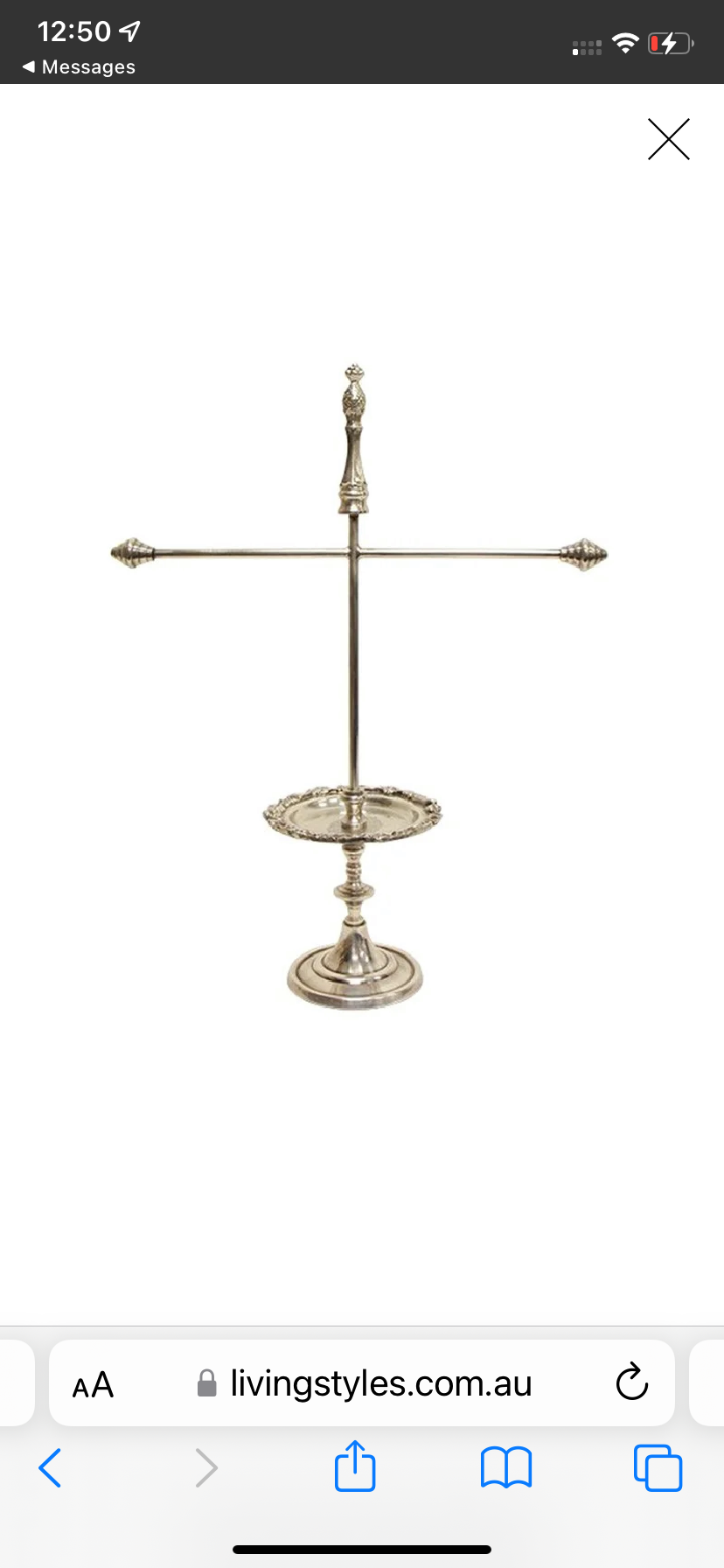 Bridgette Iron Jewellery Stand