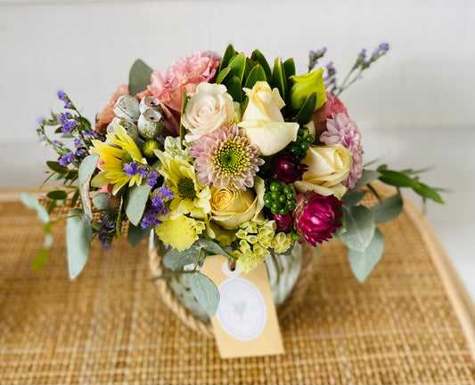 Small posy in a vase