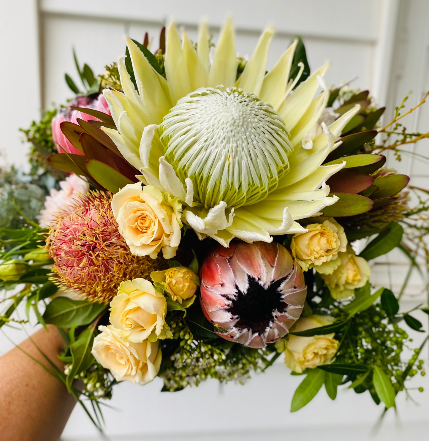 Large Mixed posy ; A mixed bouquet of locally grown flowers and foliage