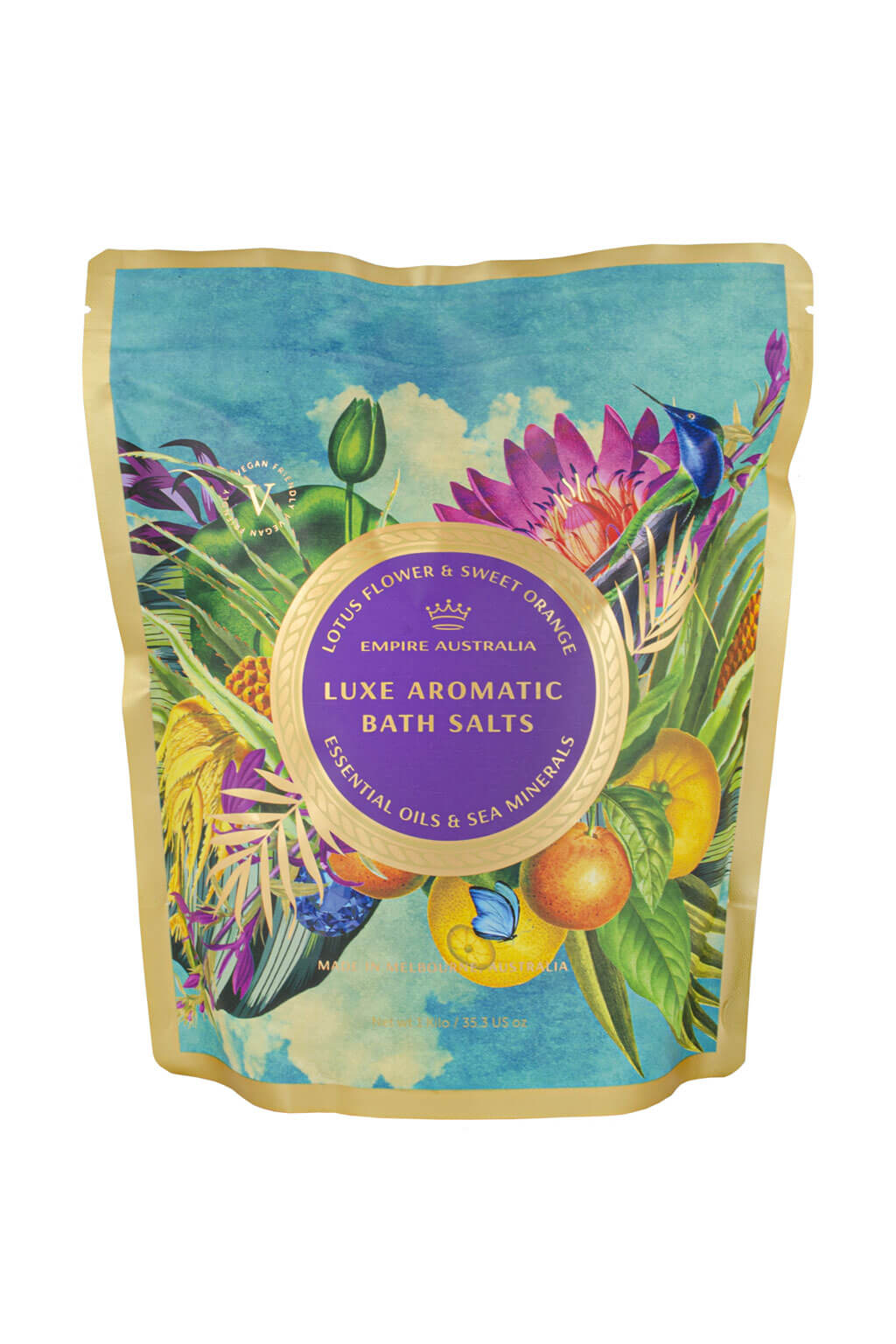 Lotus Flower & Sweet Orange Luxe Bath Salts 125g