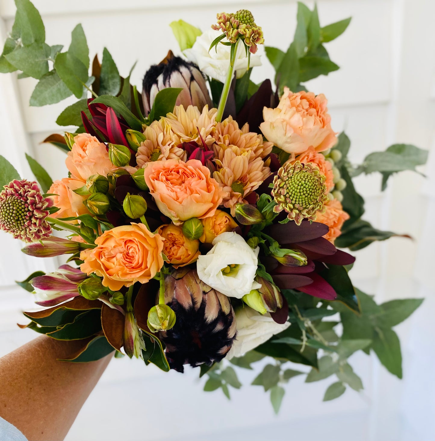 Large Mixed posy ; A mixed bouquet of locally grown flowers and foliage