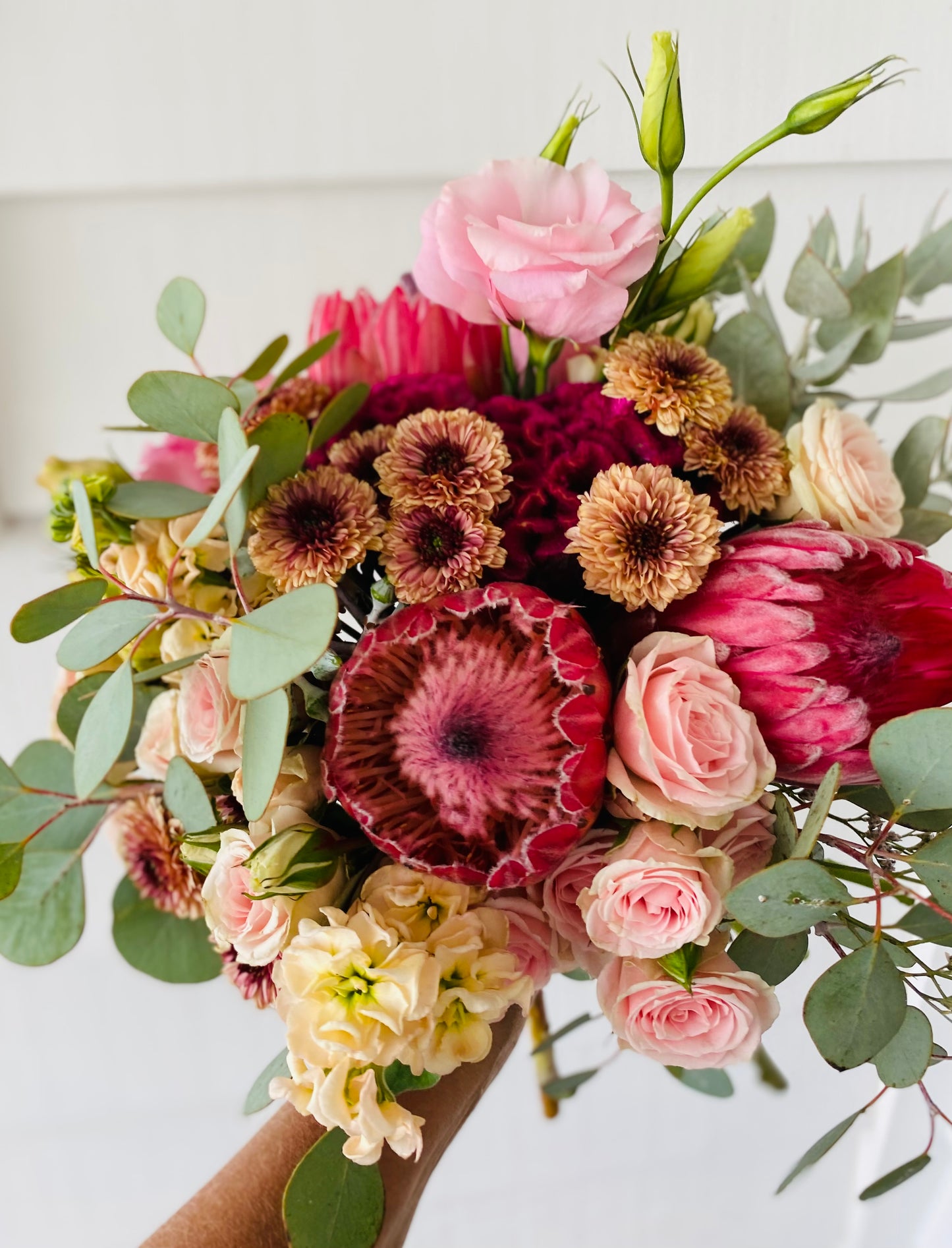 Large Mixed posy ; A mixed bouquet of locally grown flowers and foliage